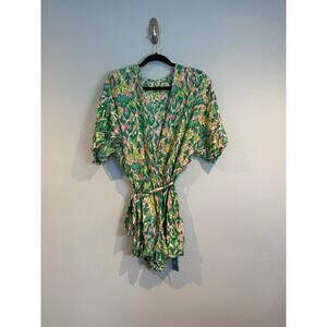 Cupshe Tropical Print Short-Sleeve Romper – NWT – Size XS